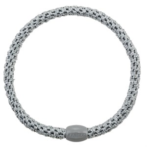 Bon Dep - Kknekki Hårelastik Slim, Silver Glitter